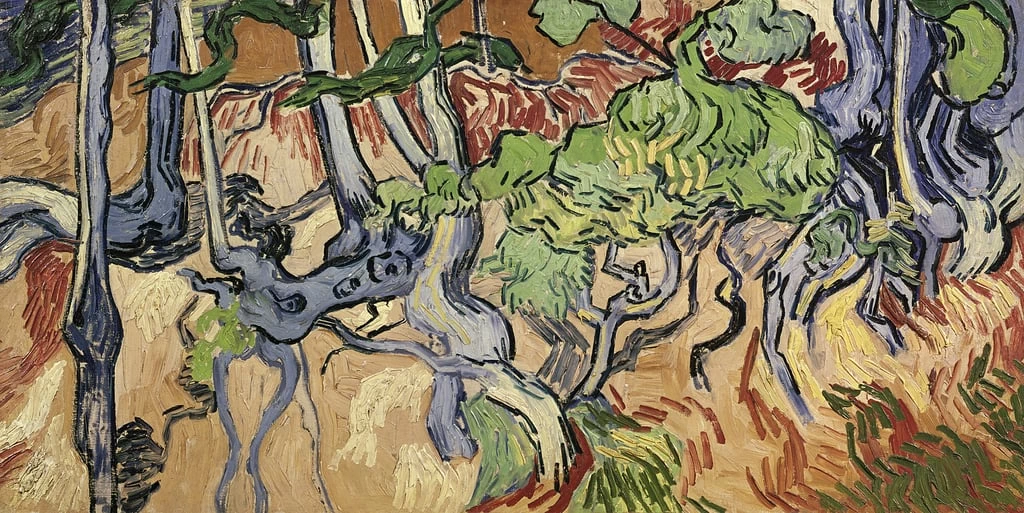  223-Vincent van Gogh-Radici di albero, 1890 - Van Gogh Museum, Amsterdam 